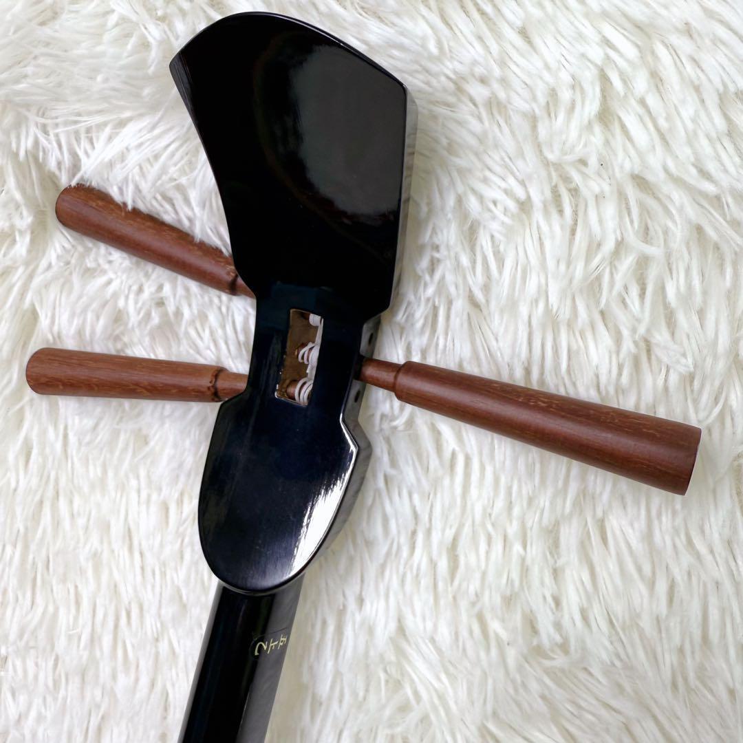 ✨美品 ✨沖縄三線 蛇柄 弦楽器 琉球 黒塗り 初心者 入門モデル