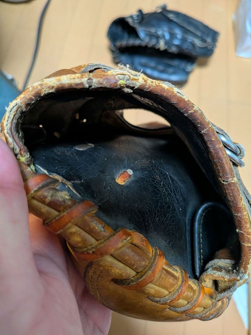 【硬式 即戦力】ミズノプロ 旧ミズノロゴ キャッチャーミット　捕手