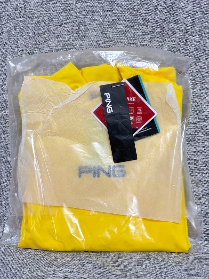 M ☆新品☆ PING エアーフレイクハイネックシャツ レディース　イエロー