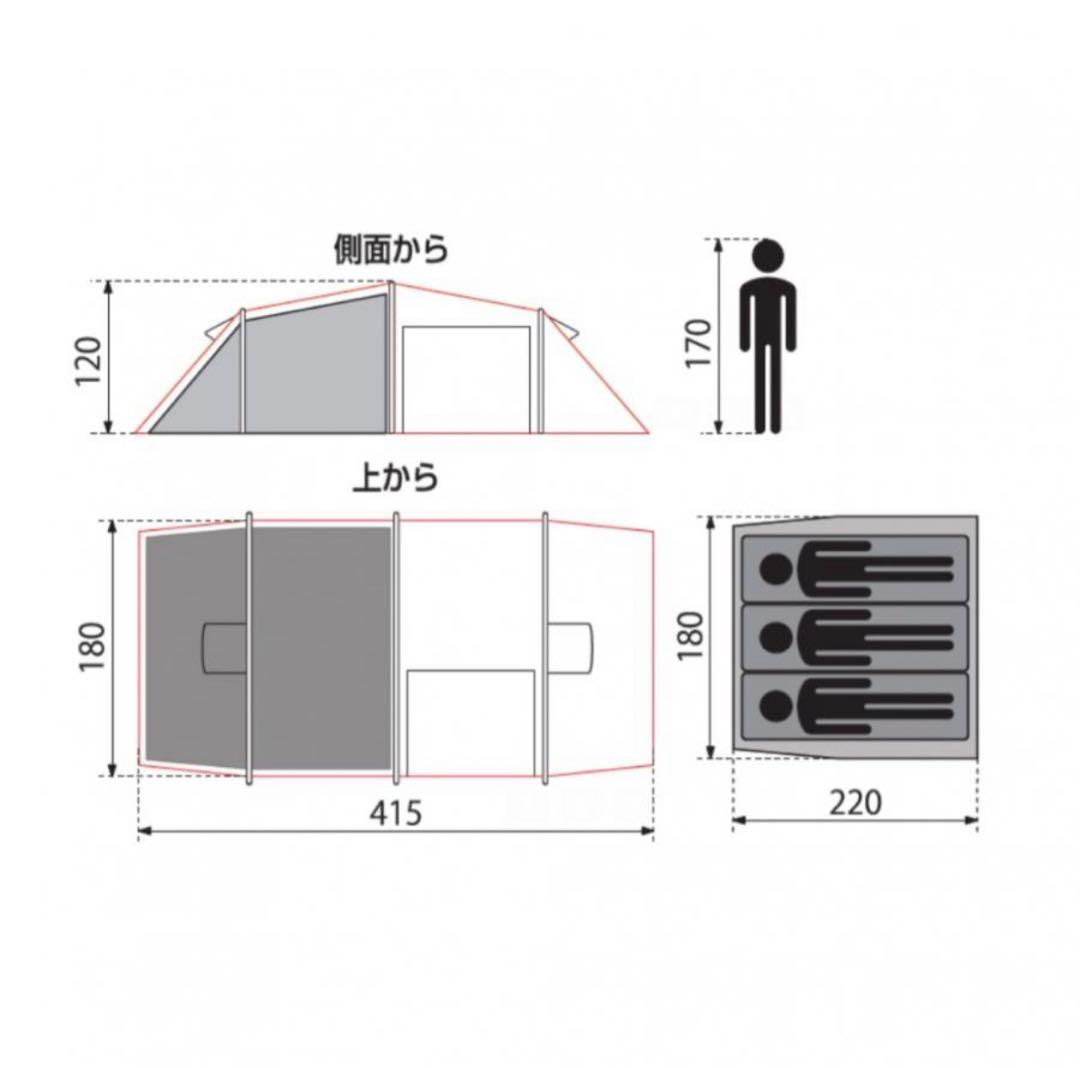 イグニオ　トンネル型テント