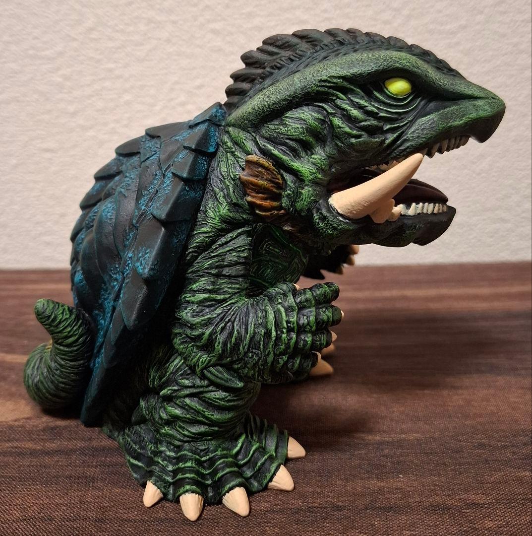 ガメラ3　邪神イリス覚醒　鎮座獣ガメラ　フルリペイント　フィギュア　ソフビ