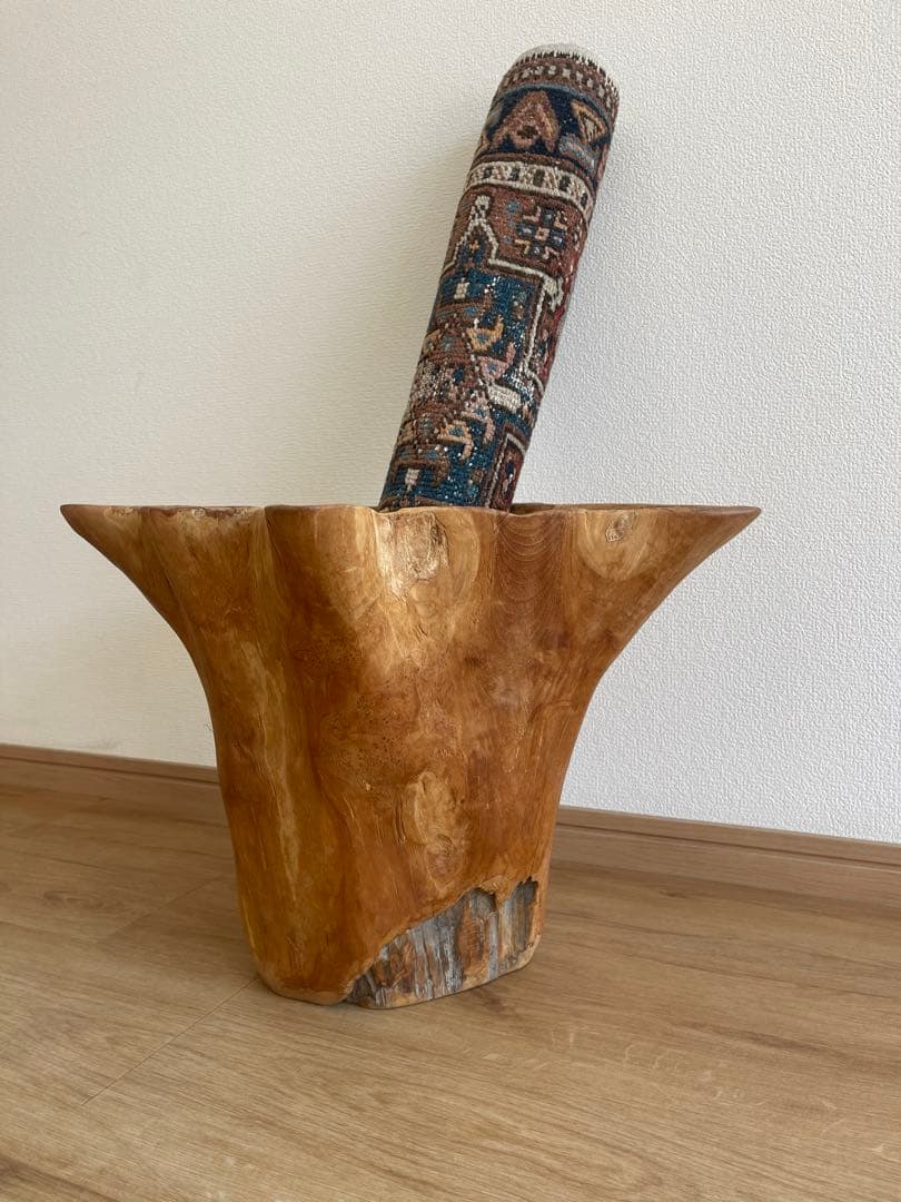 手彫りのwood object コンランショップ