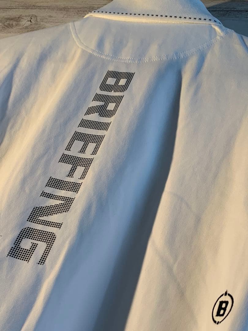 BRIEFING ホワイトブラック ポロ S 美品