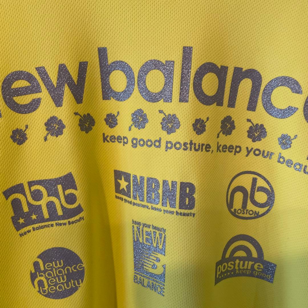 ホノルルマラソン限定　ハイビスカスnew balance イエロー トップス