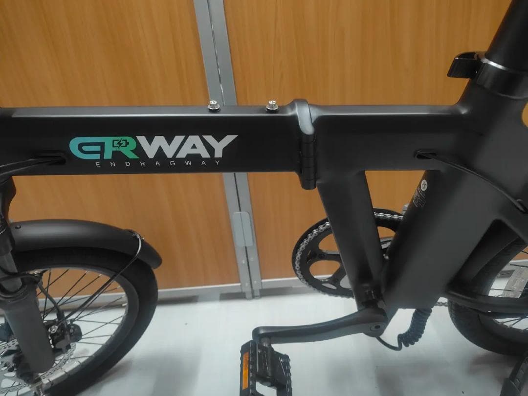 【しょーやん】折りたたみ電動アシスト自転車ERWAYA02ブラック