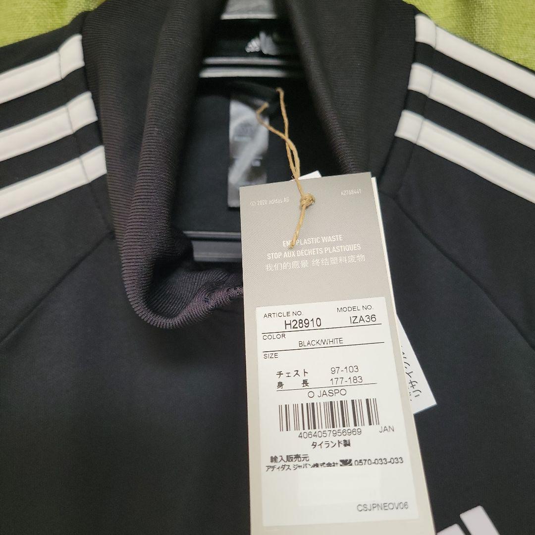 ■新品、未使用品、アディダス、セットアップジャージ薄手、サイズ、XＬ．カラー黒