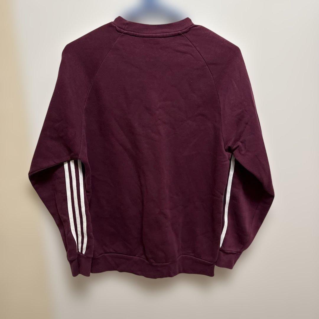 adidas バーガンディ トレーナー　スウェット上下　 J/M