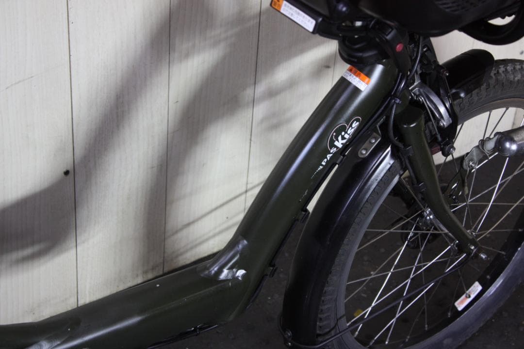 ヤマハPASKiss miniX863-1006 20型大容量8.1AH無光沢緑