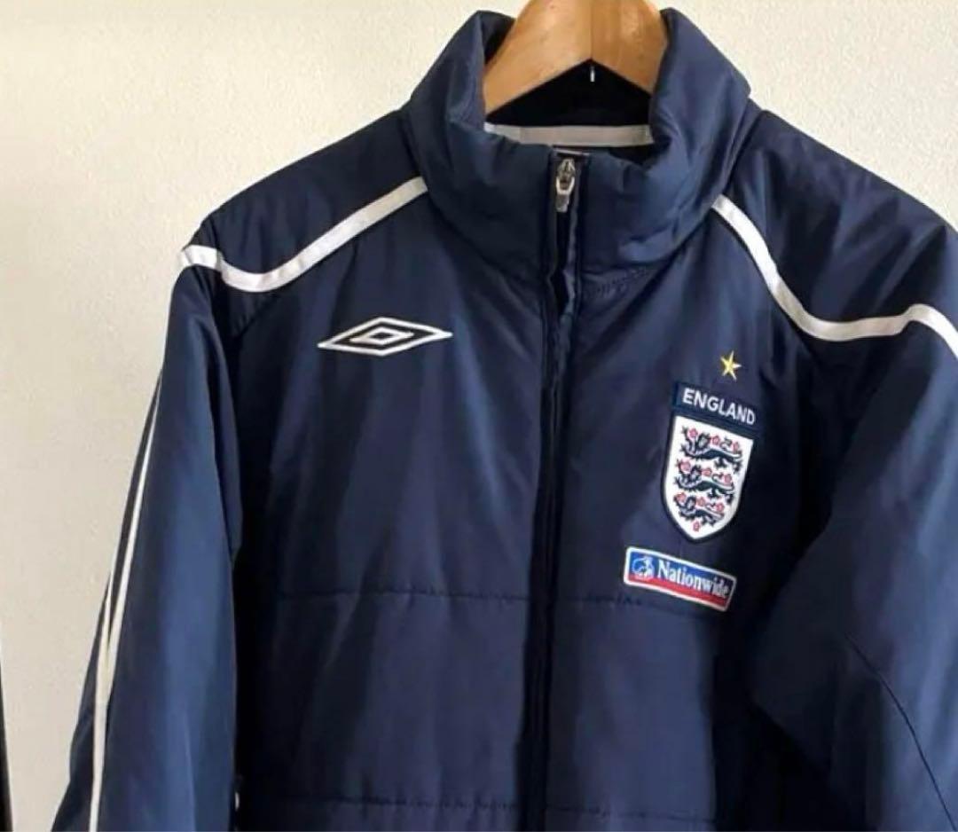 【アンブロ】ベンチコート　イングランド代表　レプリカ　ハーフコート　サッカー　L