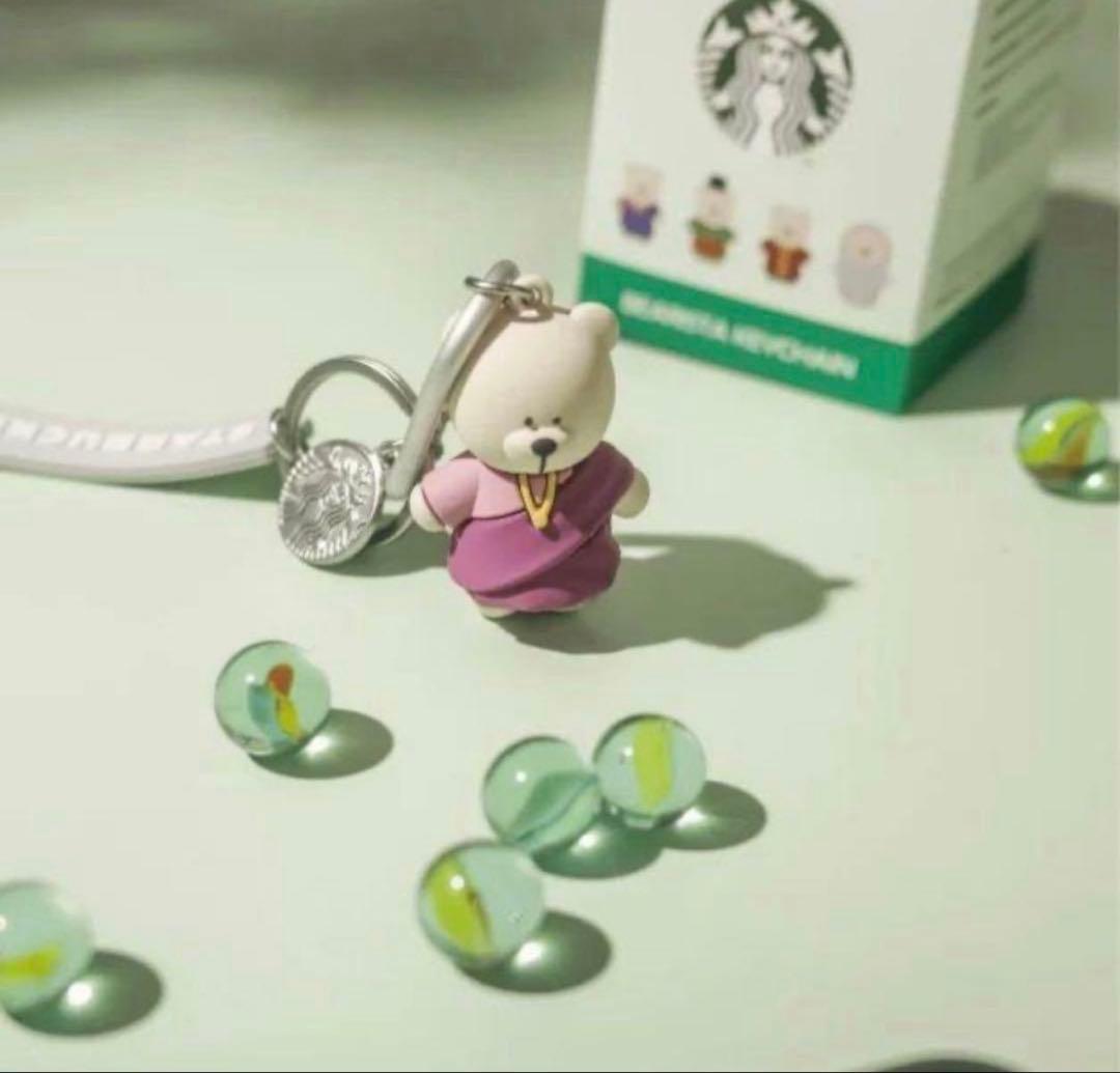 【未開封】スターバックス　4個セット　シンガポール限定ベアリスタ　キーチェーン
