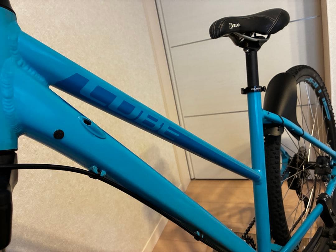 【美品】CUBE nature EXC 女性用MTB 通学仕様　前カゴ有