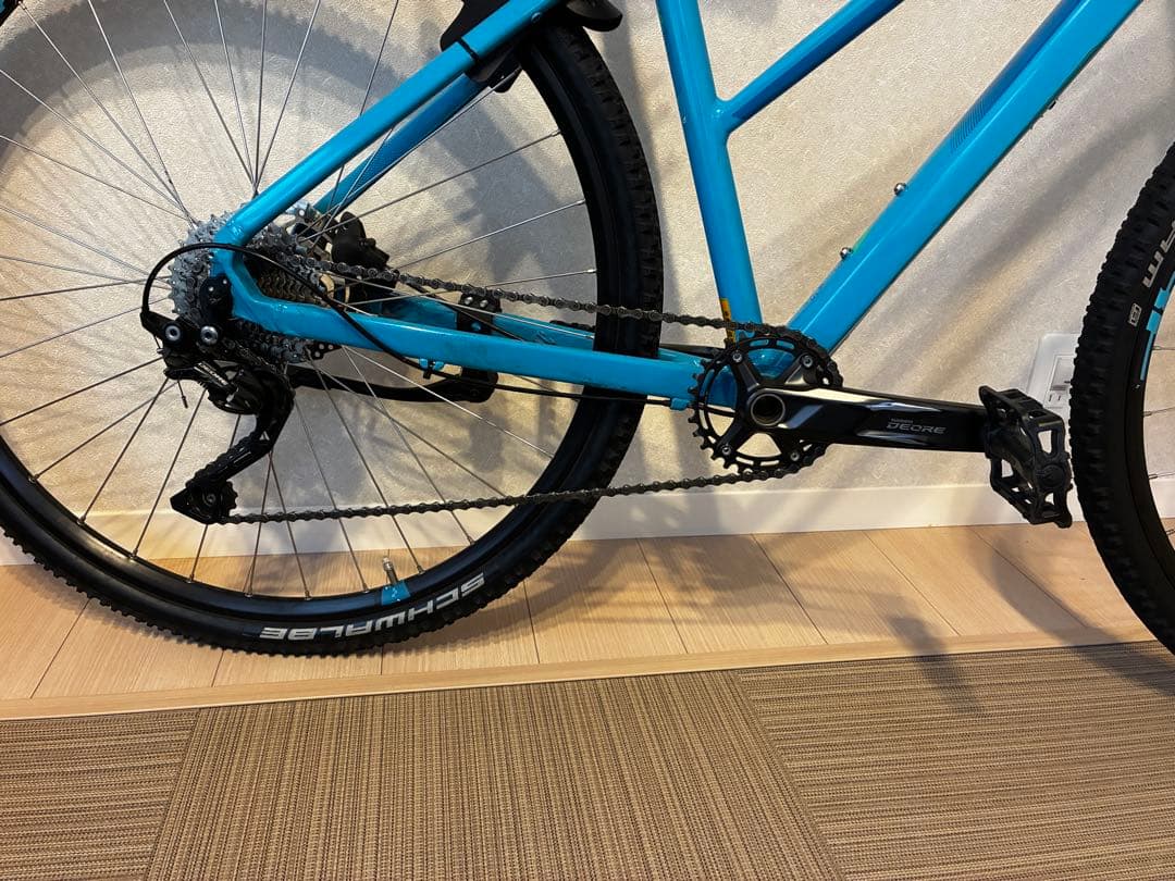 【美品】CUBE nature EXC 女性用MTB 通学仕様　前カゴ有
