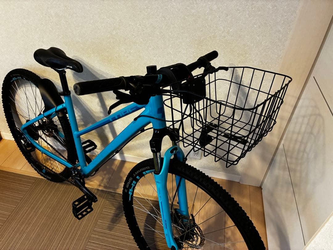 【美品】CUBE nature EXC 女性用MTB 通学仕様　前カゴ有