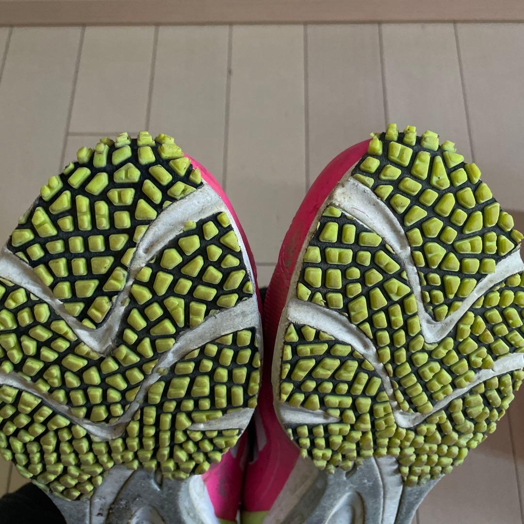 adidas adizero スパイクシューズ 27.5cm ピンク