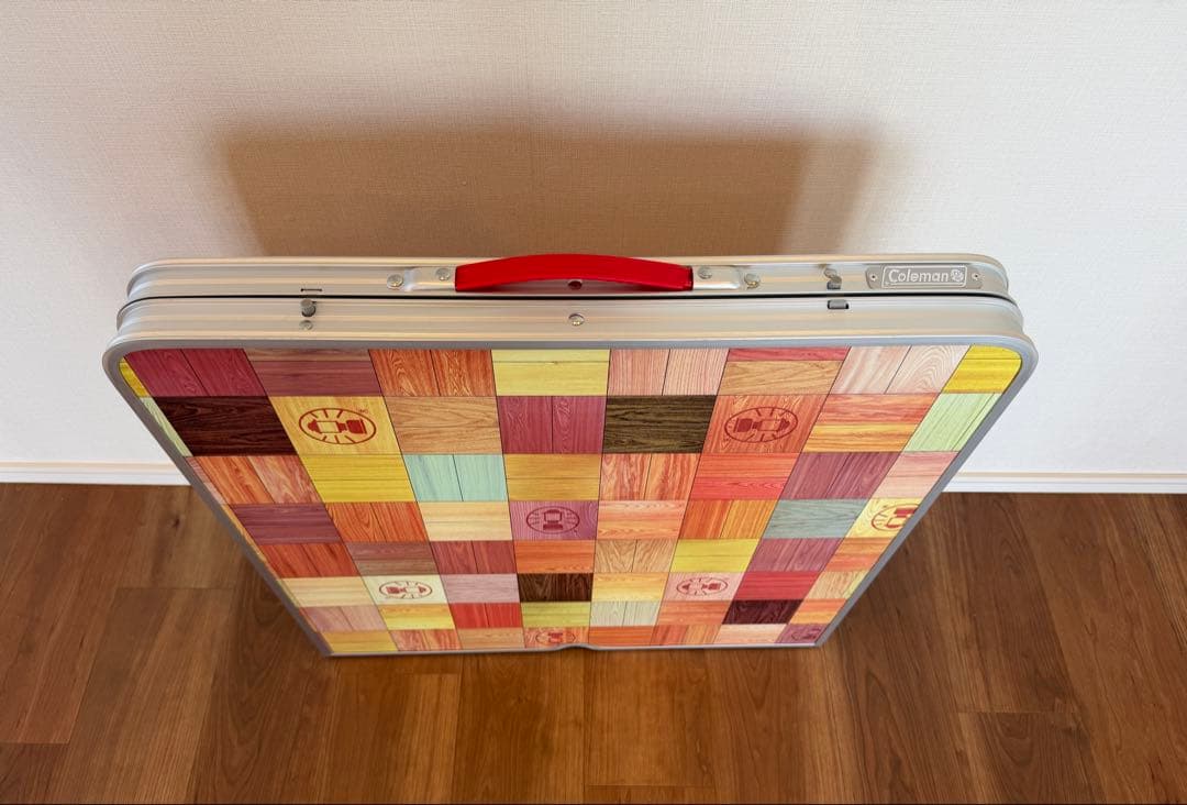 美品）屋内使用Coleman ナチュラルモザイク リビングテーブル120プラス