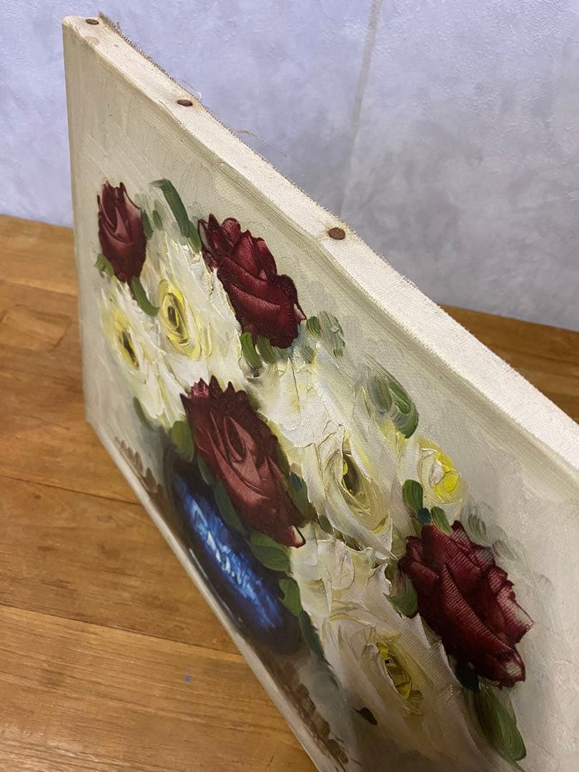 油絵　薔薇