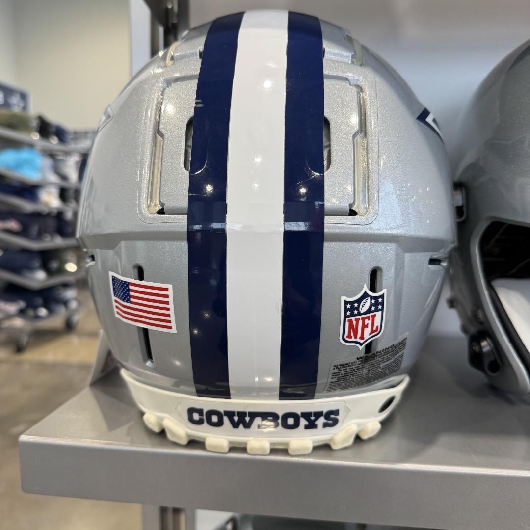 NFL ダラス・カウボーイズ フットボールヘルメット シルバー