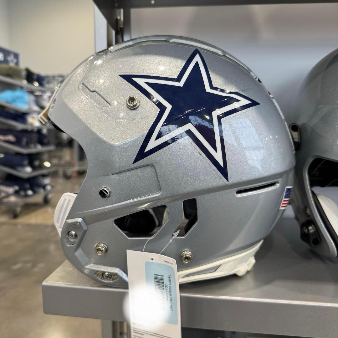 NFL ダラス・カウボーイズ フットボールヘルメット シルバー