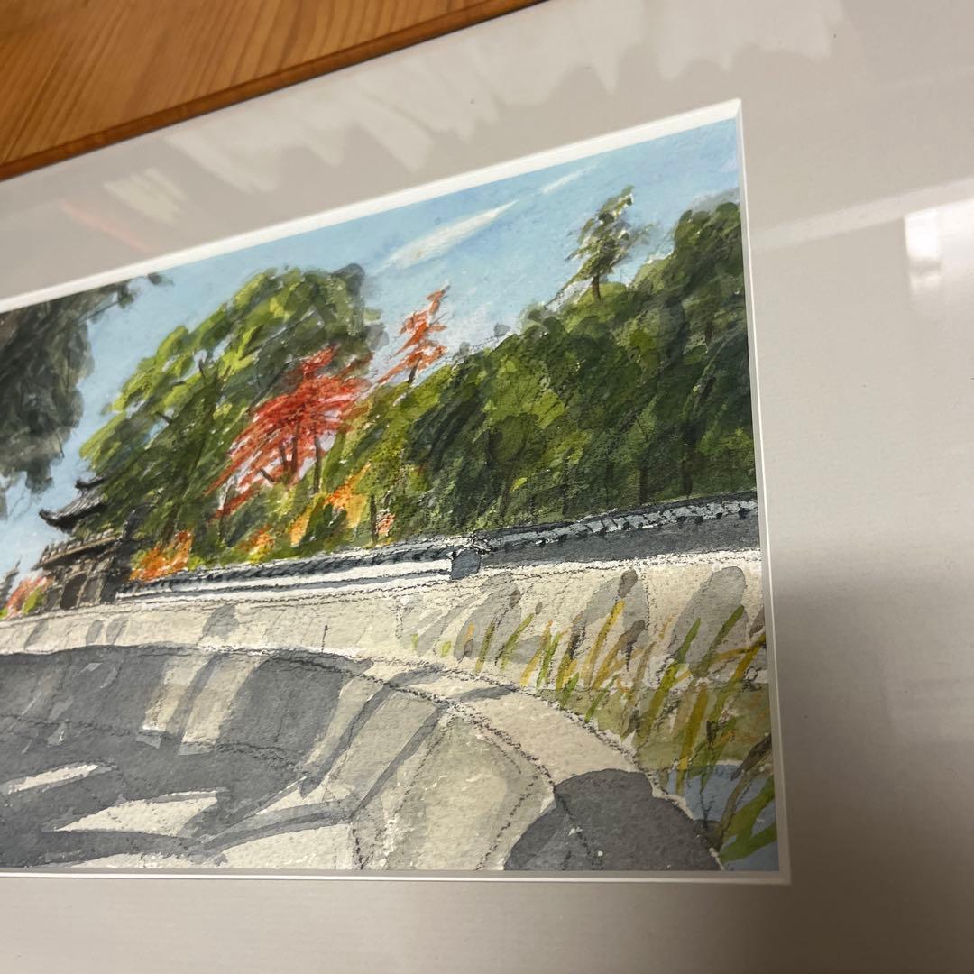 水墨画 nakajima 1987年制作 フレーム付き　題名不明　S ③