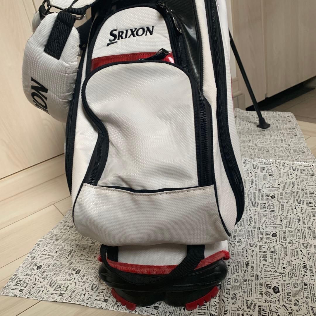 Srixon キャディバッグ ホワイト/レッド