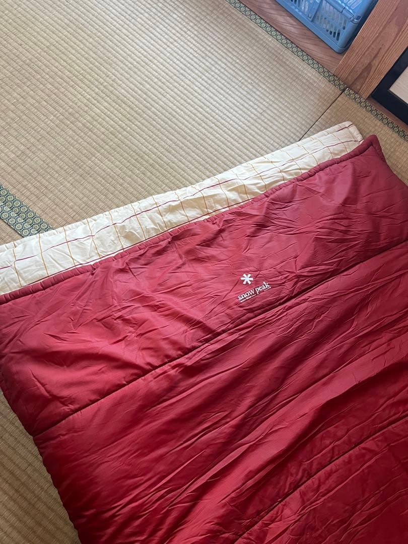 スノーピーク 寝袋 赤