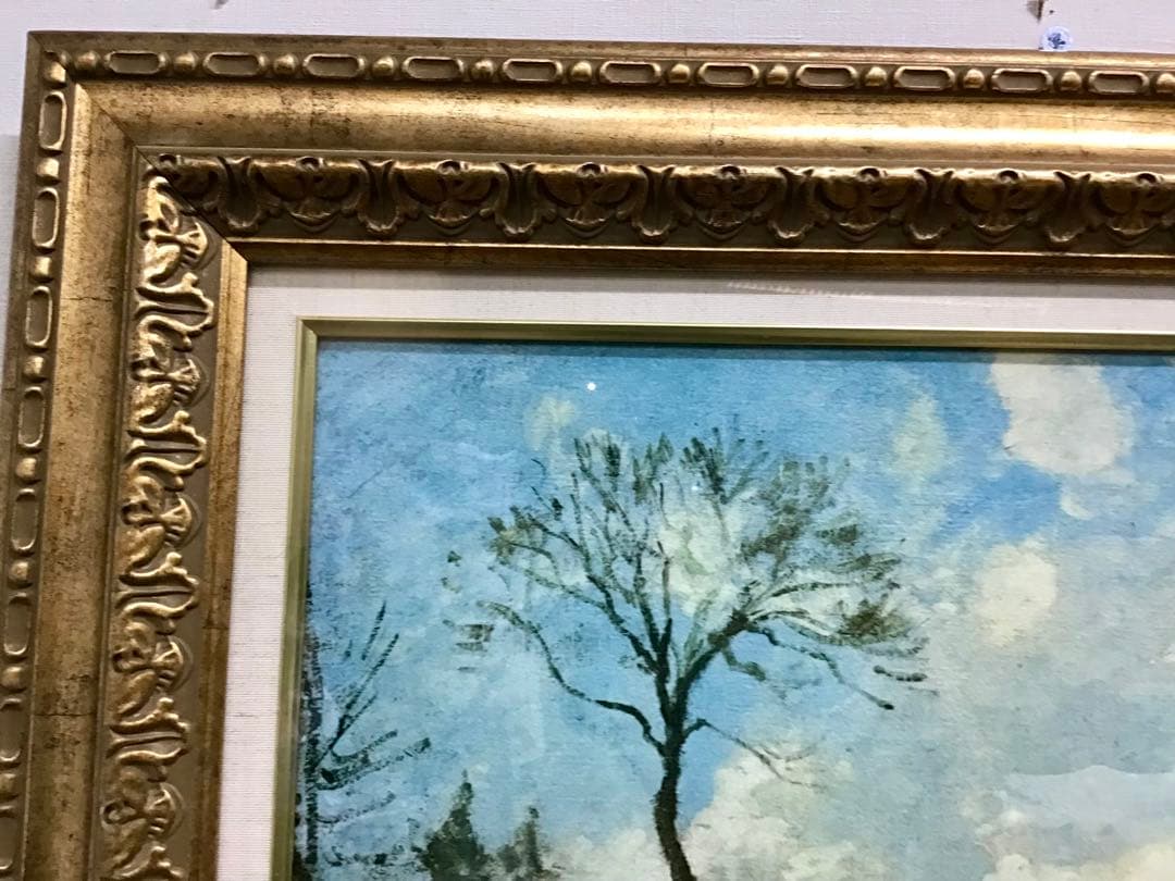 管43☆絵画☆カミーユピサロ☆ルーヴジェンヌへの道☆1872年作☆複製画☆F10