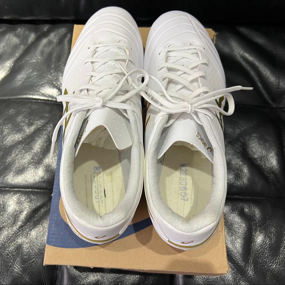 asics DS LIGHT CLUB+WIDE ホワイト/ゴールド 27.5