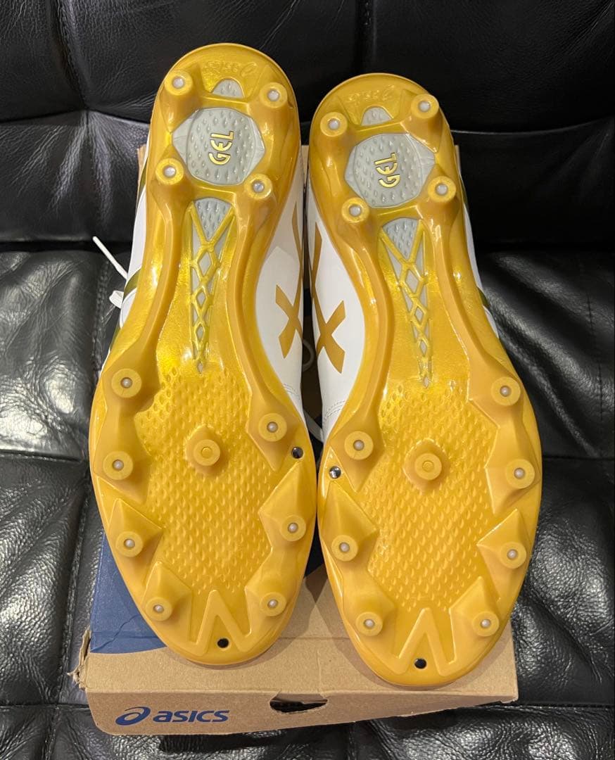 asics DS LIGHT CLUB+WIDE ホワイト/ゴールド 27.5