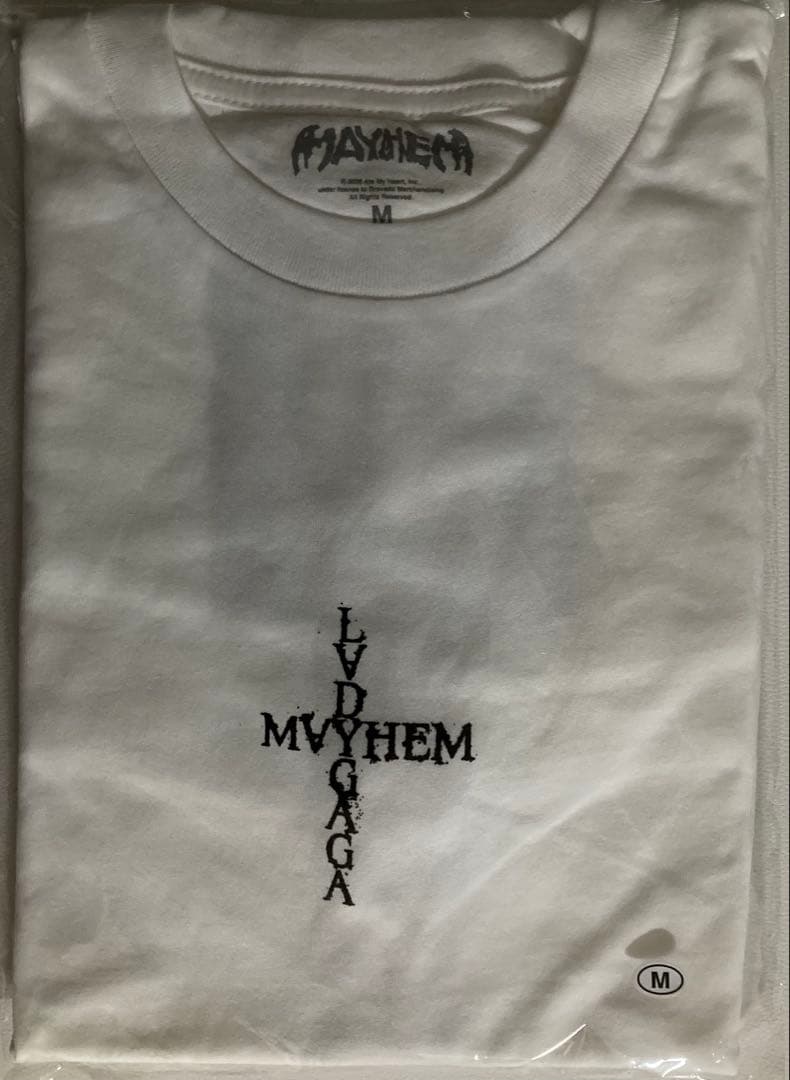 ミュージシャン LadyGaga MAYHEM Dual Portrait tee White