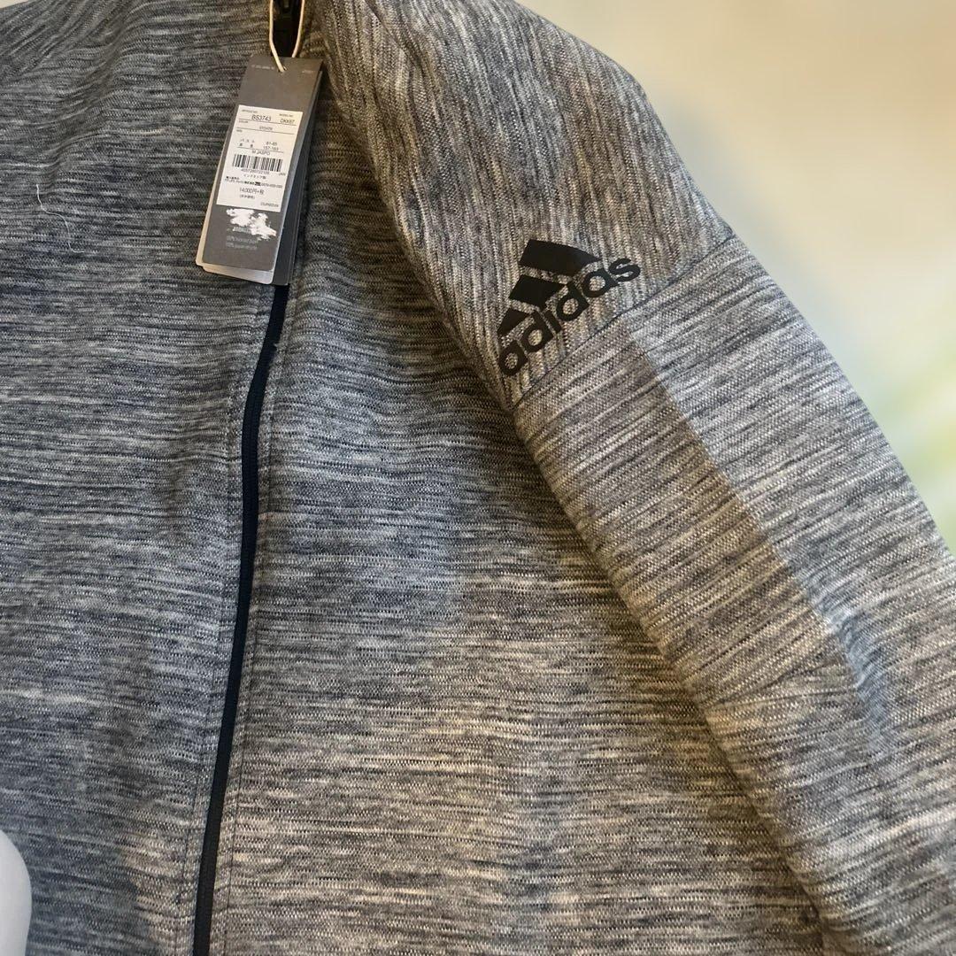 adidas レディーススポーツグレー ジャケット 新商品タグ付き