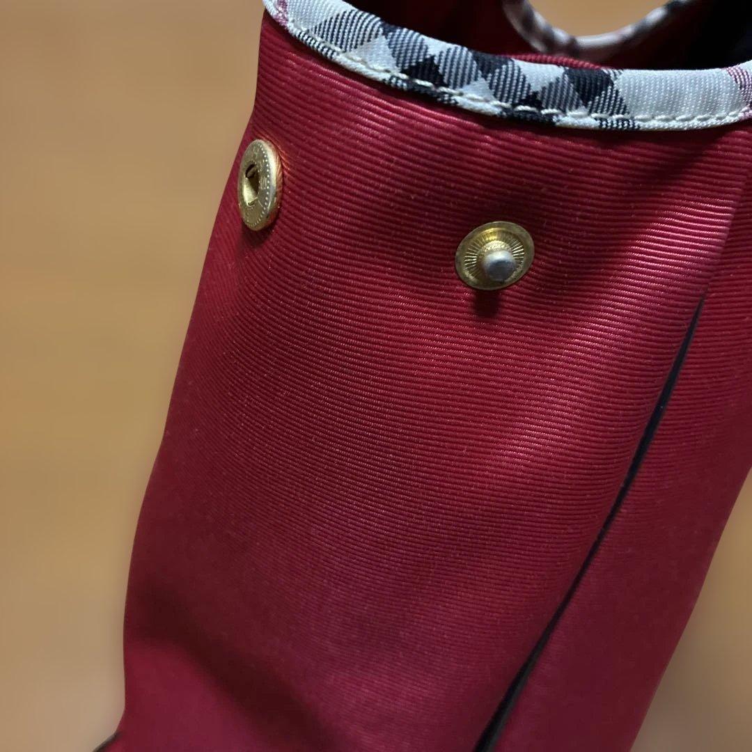 BURBERRY GOLF 赤 トートバッグ　シューズケース