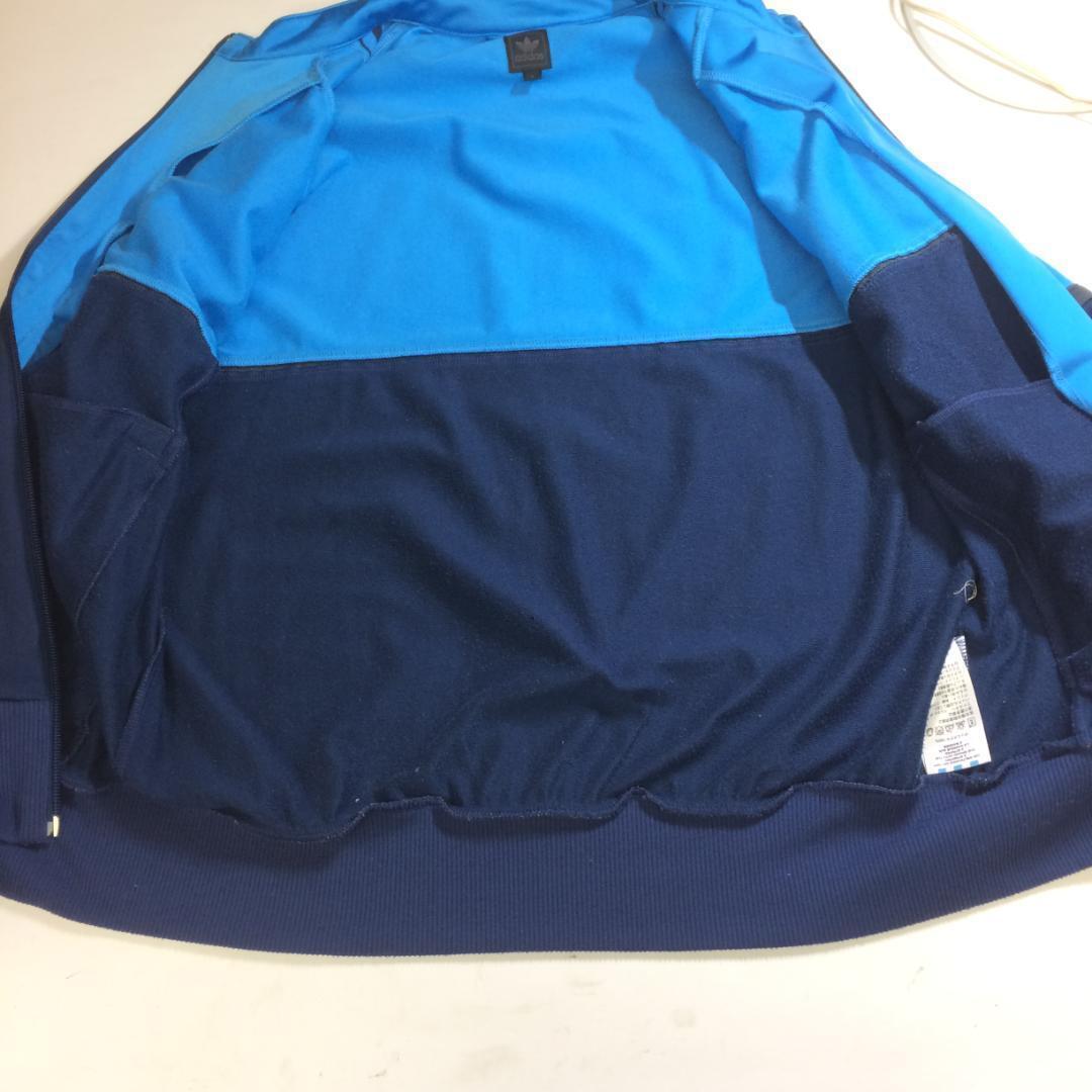 adidas アディアス トラックジャケット Lサイズ 水色 ネイビー 復刻