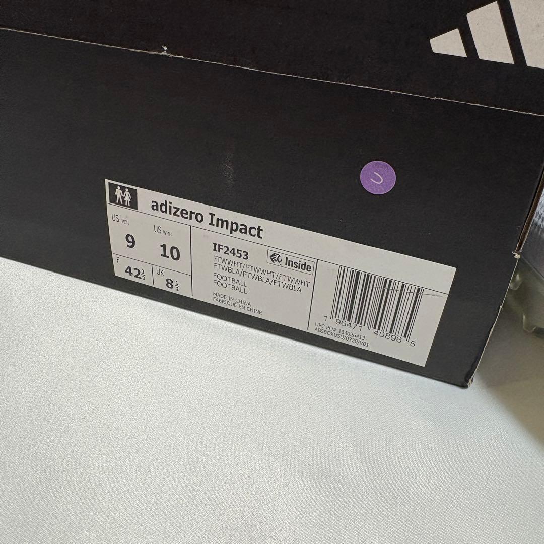 Adizero Impact Cleats　WHT　27.0㎝　U