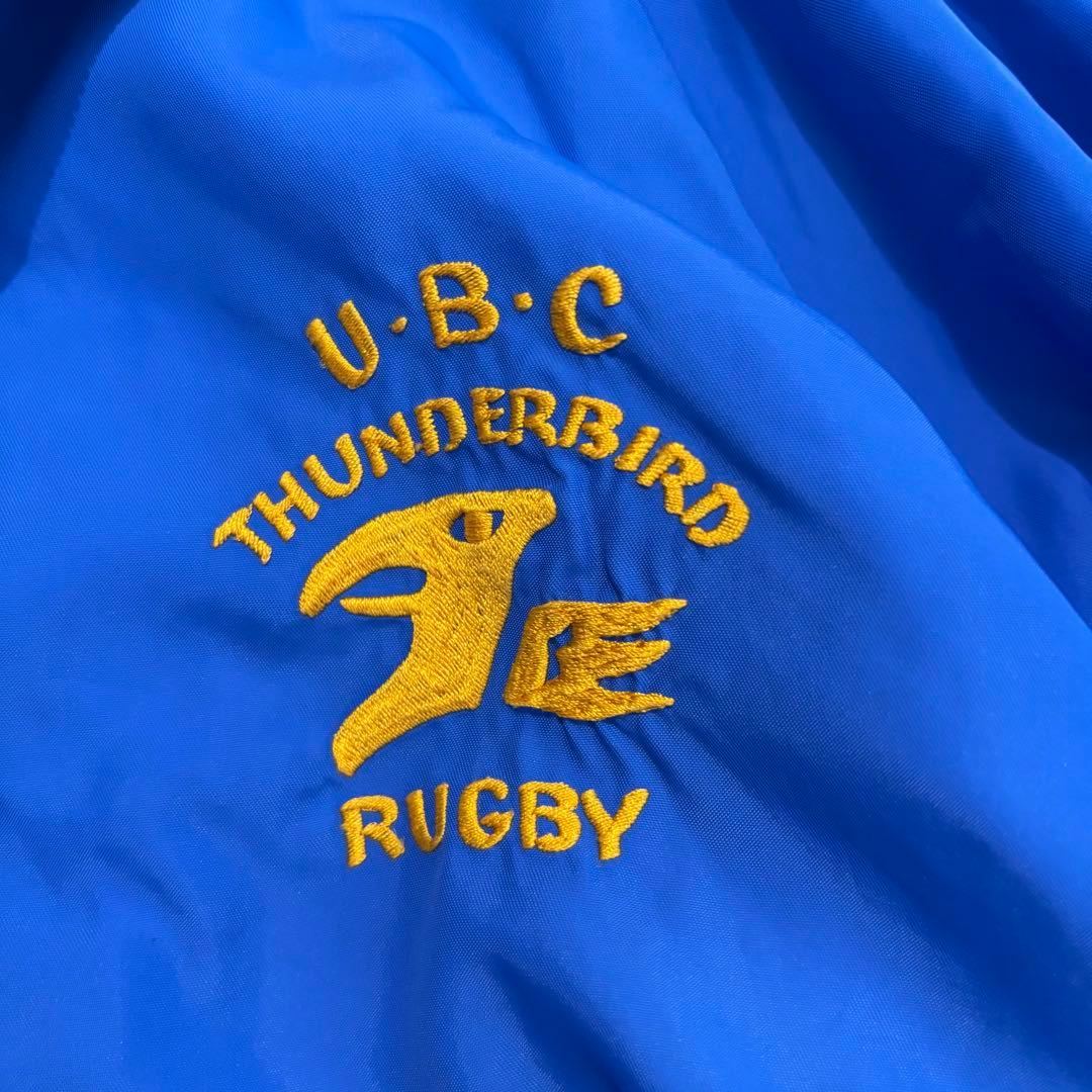 90s UBC RUGBY ナイロンプルオーバー TALONジップ アメカジ