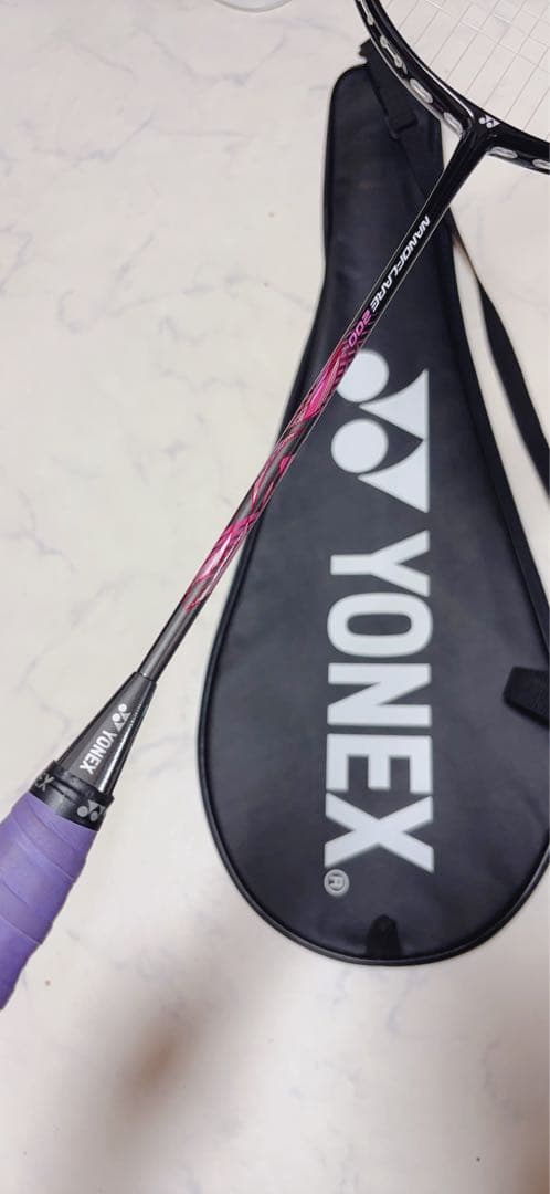 【桃ピンク】YONEX ナノフレア200 バトミントンラケット