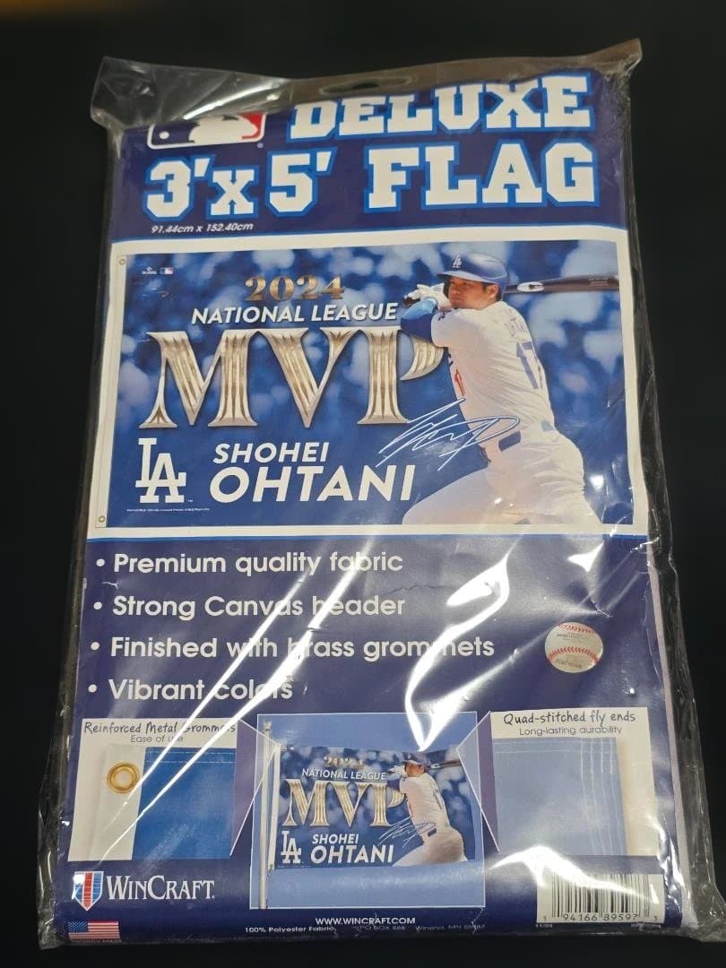 新品 MLB ロサンゼルスドジャース 記念フラッグ 2024MVP 大谷翔平
