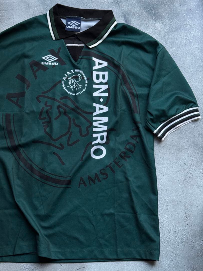 連休値下げ 希少 UMBRO アヤックス 95-96 アウェイ ゲームシャツ