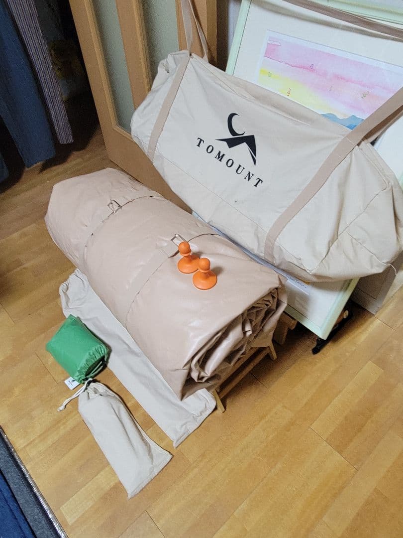 TOMOUNT 『 TC(ポリコットン)ロッジ型テント 』グランドシート付き