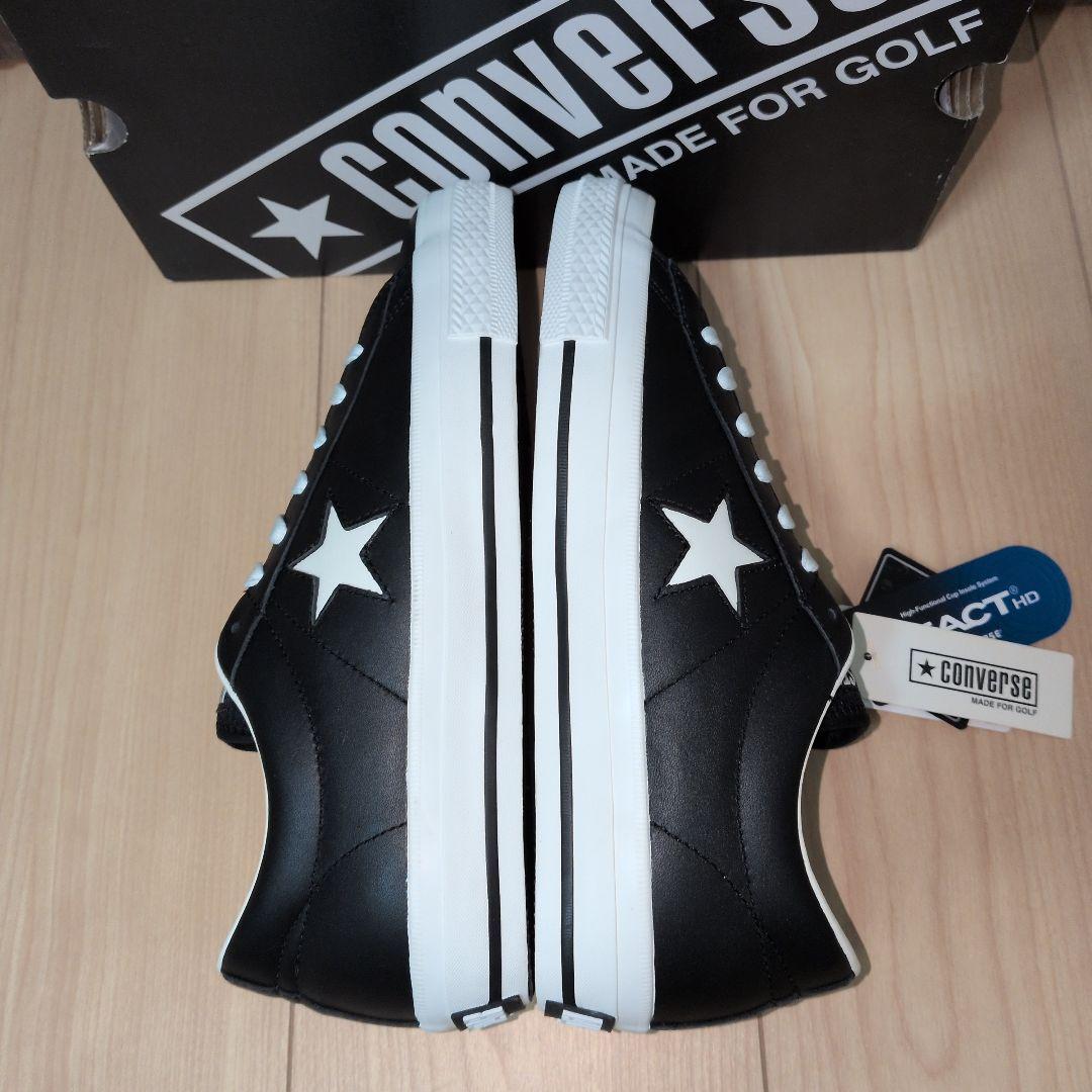 【US7.5】ワンスター　GF　黒×白　ゴルフシューズ ALL STAR
