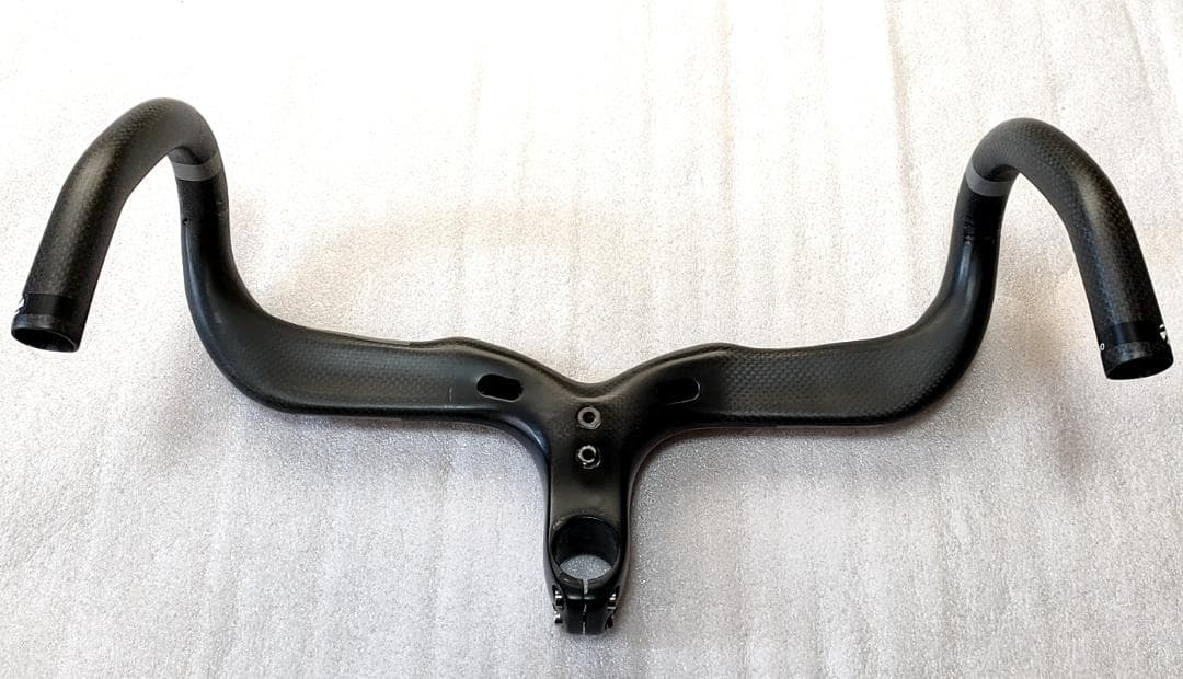 超軽量 ステム一体型 フルカーボンドロップハンドル セット 自転車パーツ 部品