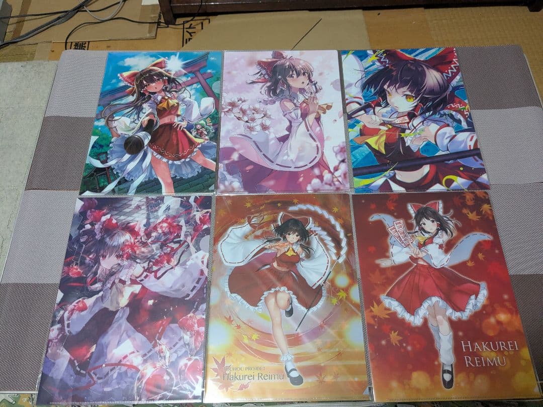 東方project　博麗霊夢 A4クリアファイル 14枚セット