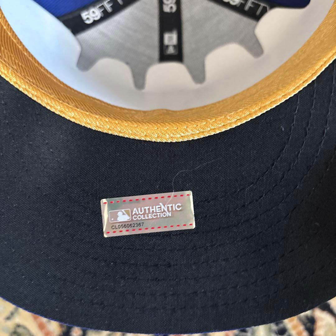 ドジャース59FIFTY 2025年ゴールドキャップ 7 3/8