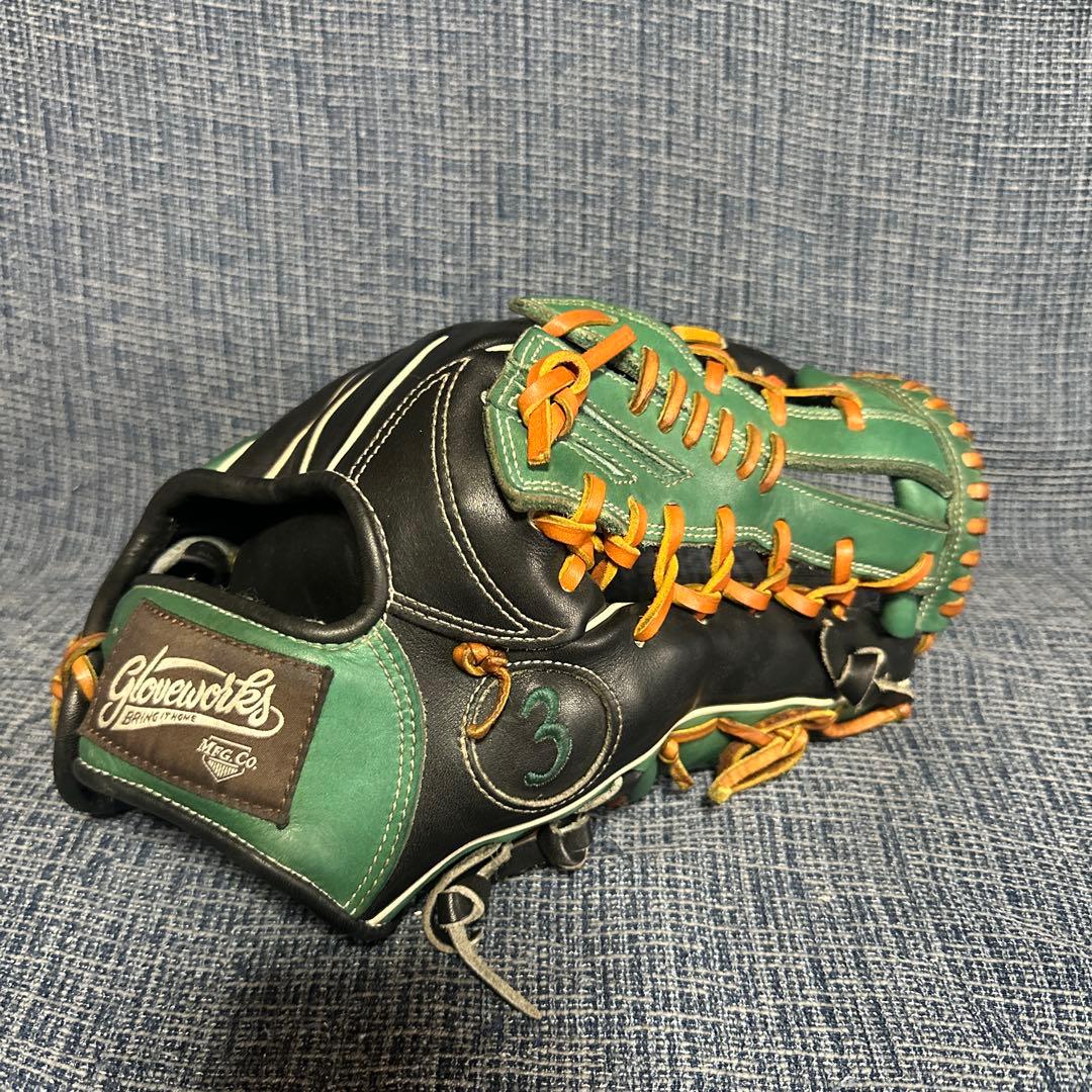 【中古】グラブワークス オーダー プロステアハイド 外野手用