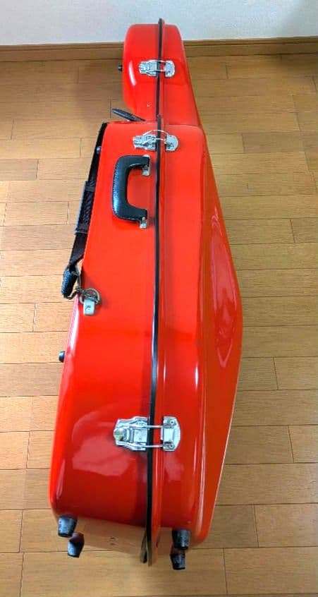 GEWAゲバ チェロハードケース オレンジレッド（バーミリオン)5.1kg