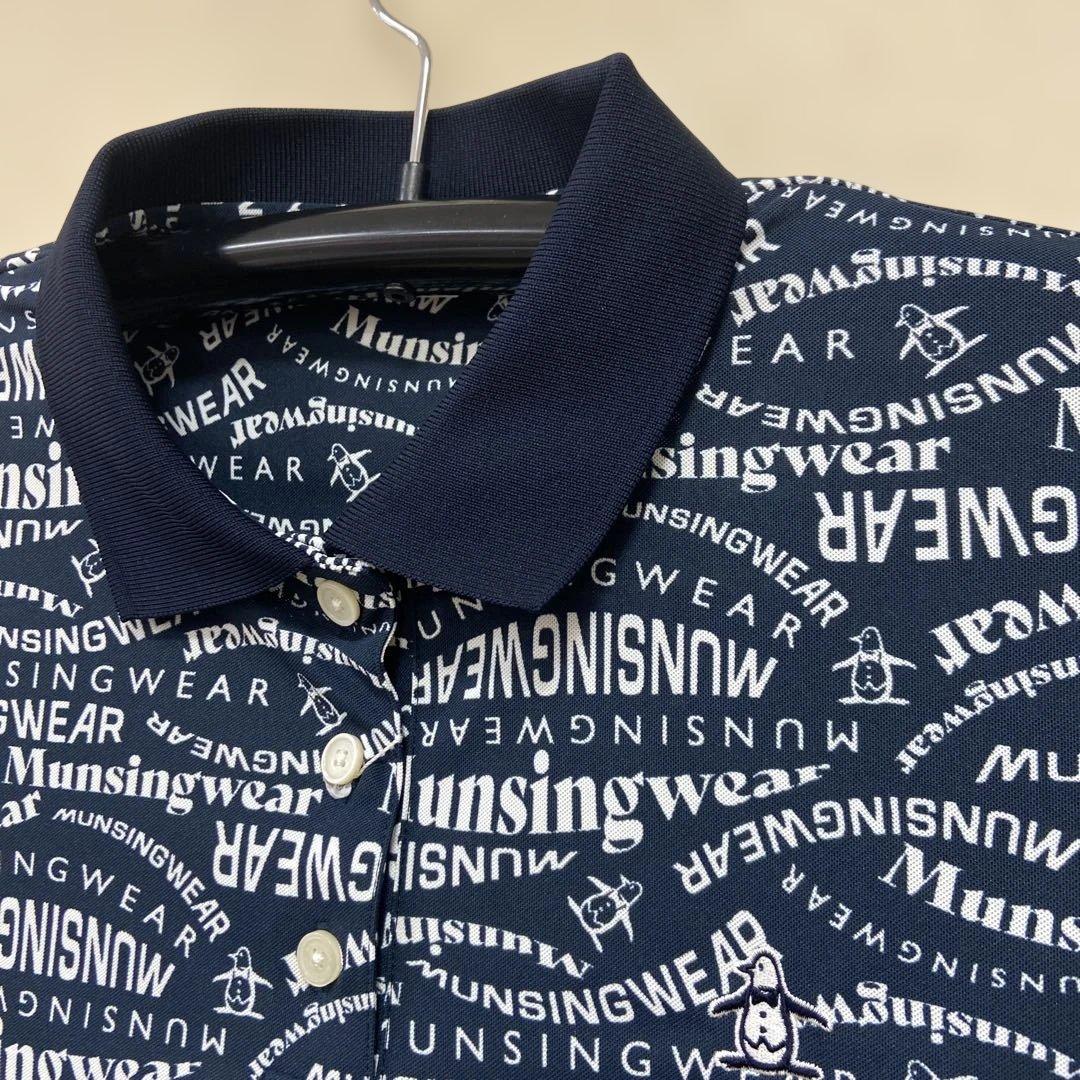 Munsingwear レディスネイビー ロゴポロシャツLL
