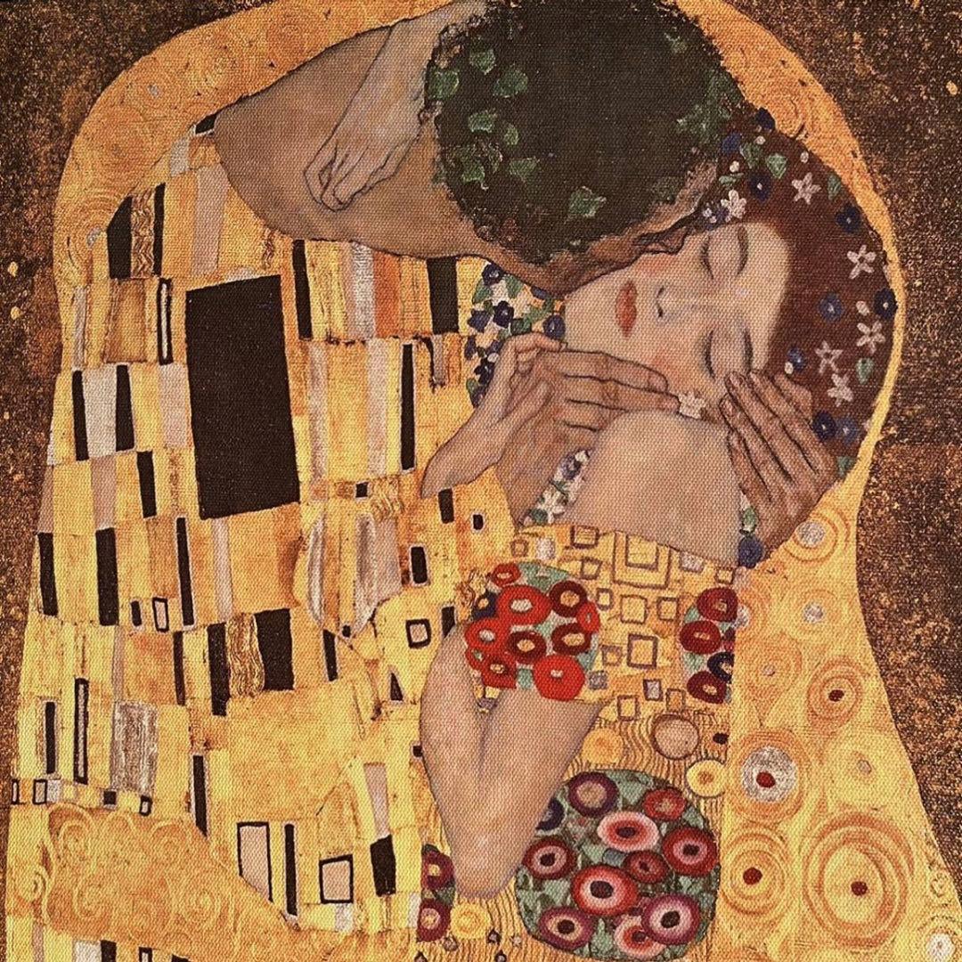 キャンバス プリントアート クリムト 接吻 キス 絵画 インテリア