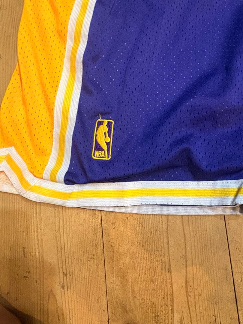 Lakers バスケットパンツ 紫/黄色