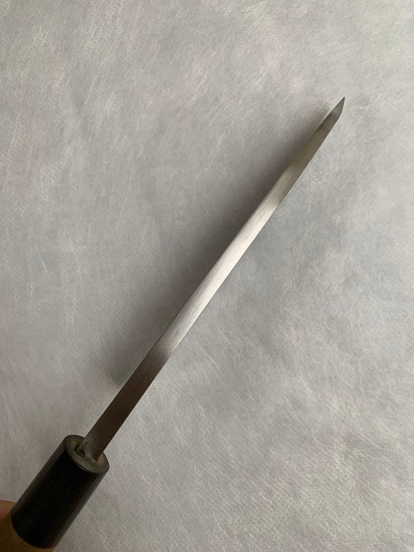山下刃物　出刃　包丁　６寸　水牛角柄