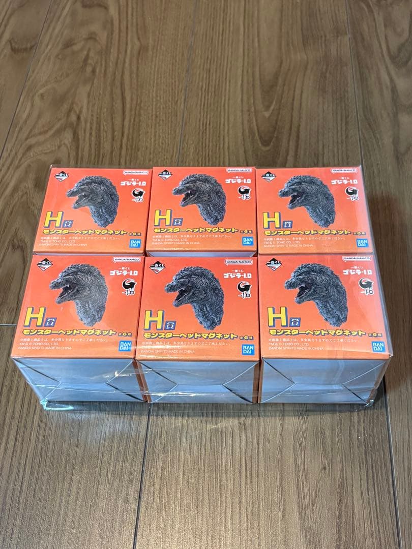ゴジラモンスターヘッドマグネット6体コンプリートセット