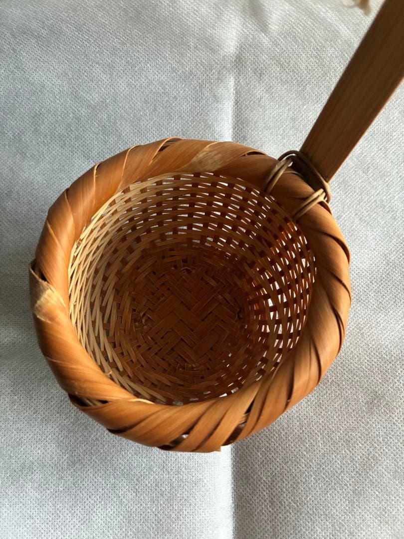 希少　伍竹庵　味噌漉し笊
